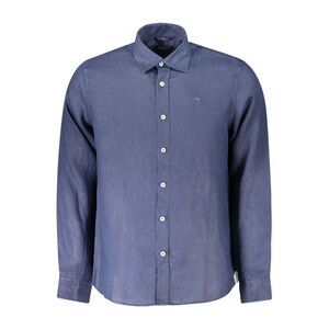 North Sails Blu Linen Men Men's Shirt
